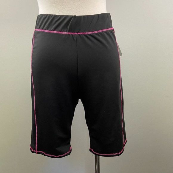 NWT BP Black Pink Neon Bike Shorts (M)‎ - Picture 3 of 10